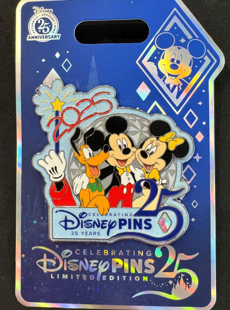 25 Years of Disney Pins Welcome Gift – Spaceship Earth 2025 Logo