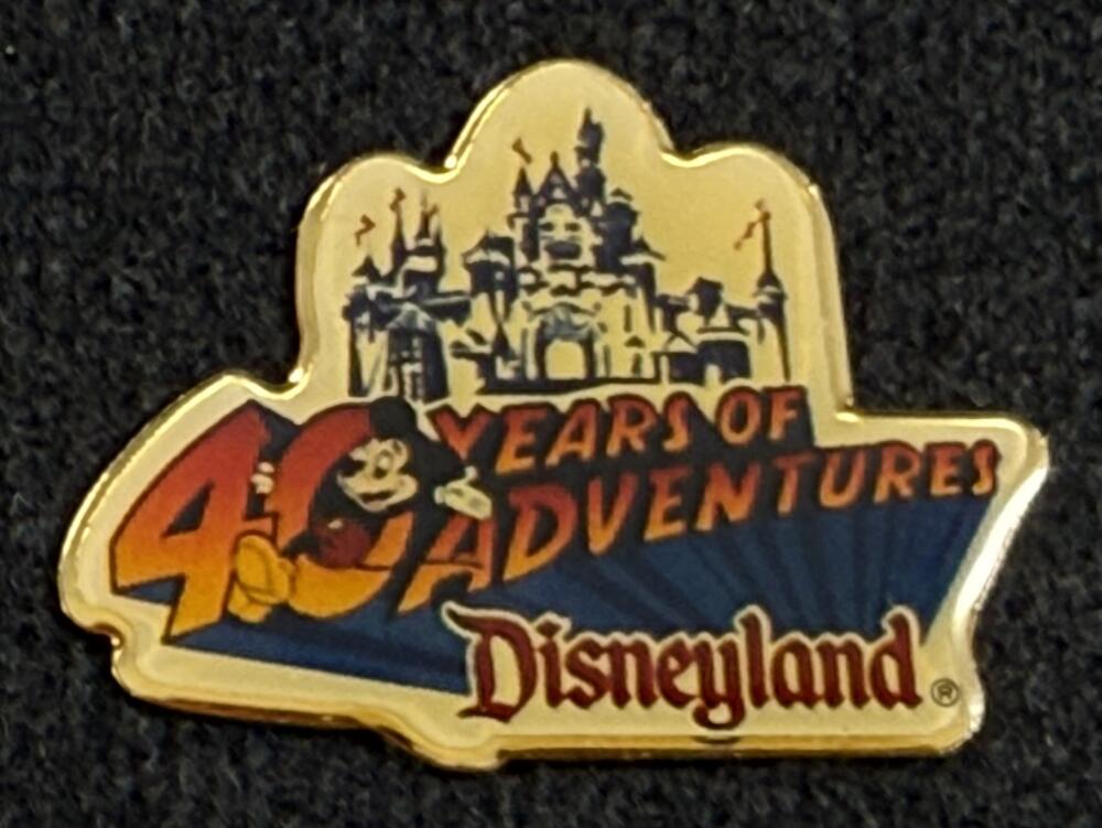 Disneyland 40th Anniversary - 40 Years of Adventure Logo | PIN 101474