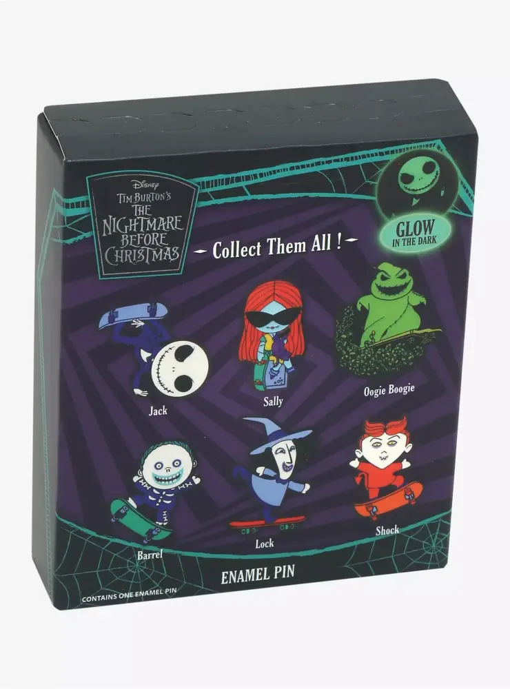 The Nightmare Before Christmas Skateboard Glow-In-The-Dark Blind Box