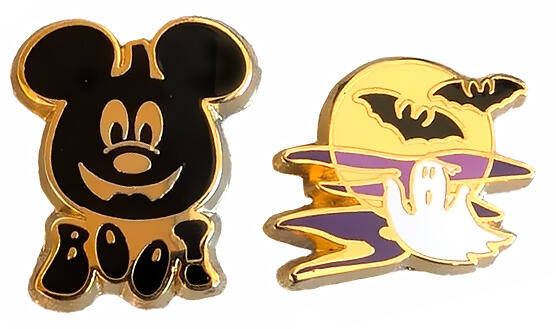 Mickey Jack O Lantern & Ghost - Mini 2 Pin Set