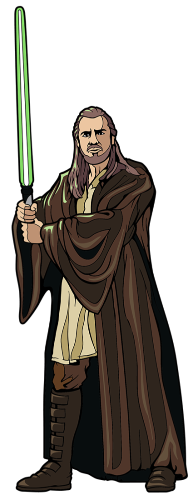 FiGPiN - Star Wars: The Phantom Menace - Qui-Gon Jinn #1737 | PIN 105410