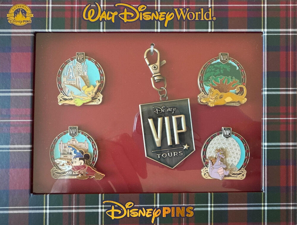 Disney VIP Tours ピンバッジセット Disney VIP Tours Pin Set Mickey Plaid Exclusive Walt Disney World