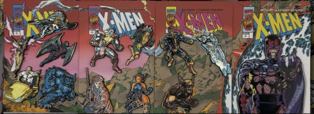 X-Men #1 (1992) Jim Lee Connecting Glitter Cover Set
