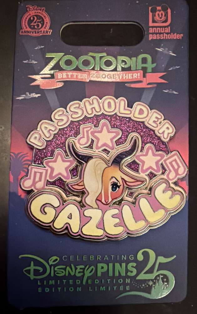 Zootopia Better Zoogether! - Gazelle Passholder | PIN 109689