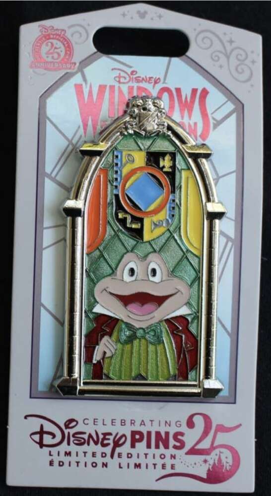 Disney Pins 25周年記念 ピンバッジ　トードのワイルドライド Windows of Attraction Series - Mr. Toad's Wild Ride | PIN 109961