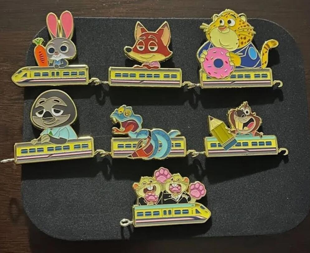 Hong Kong Disneyland Zootopia Train - Full Set | PIN 110277