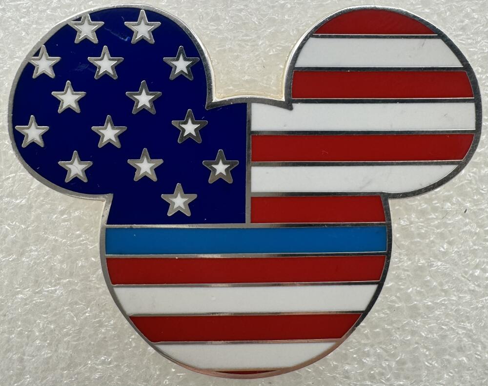 Flag Icon - Mickey Head Blue Line | PIN 114574