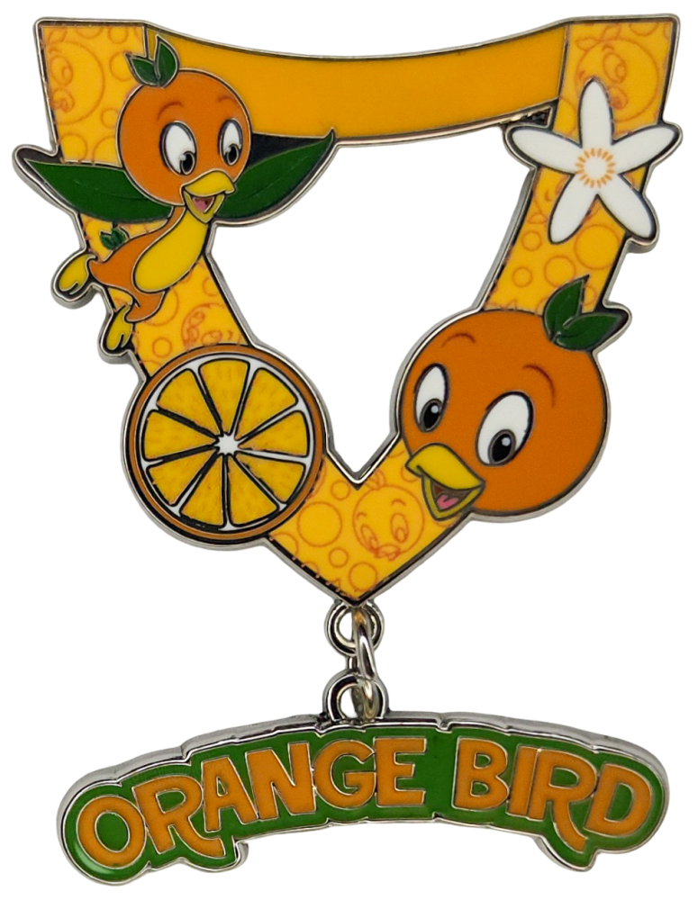 Pin Lanyard with Medallion Series - Orange Bird Lanyard Icon