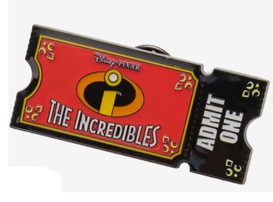 Pixar Movie Ticket Blind Box - The Incredibles | PIN 115688
