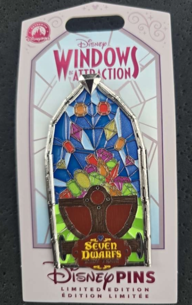 Disney 7プリンセス　フルレアデッキ Windows of Attraction Series - Seven Dwarfs Mine Train | PIN 116154