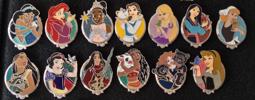 2025 Princess Glitter Portraits Collection - Complete Set