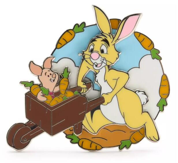 Winnie the Pooh - Rabbit and Piglet with Wheelbarrow | PIN 114920