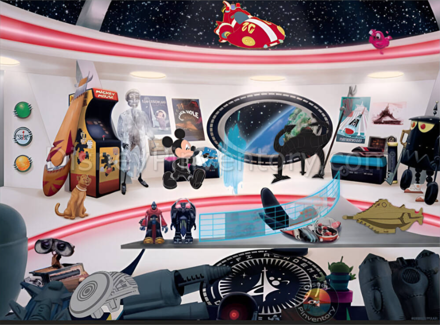 Commander Mickey's Sci-Fi Adventures - Framed Set