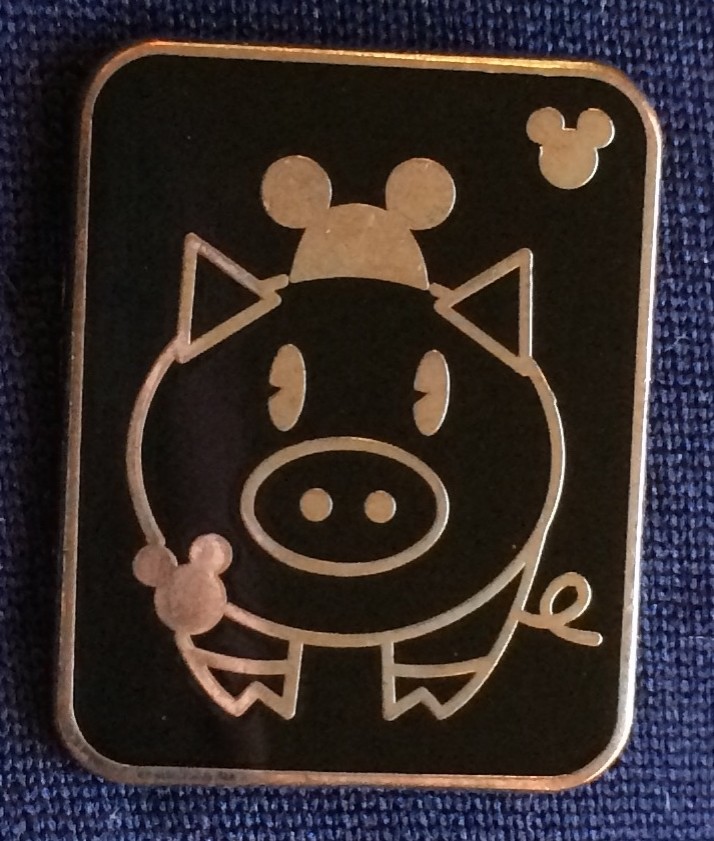 2008 Hidden Mickey - Pets with Mouse Ears - Pig With Mouse Ears