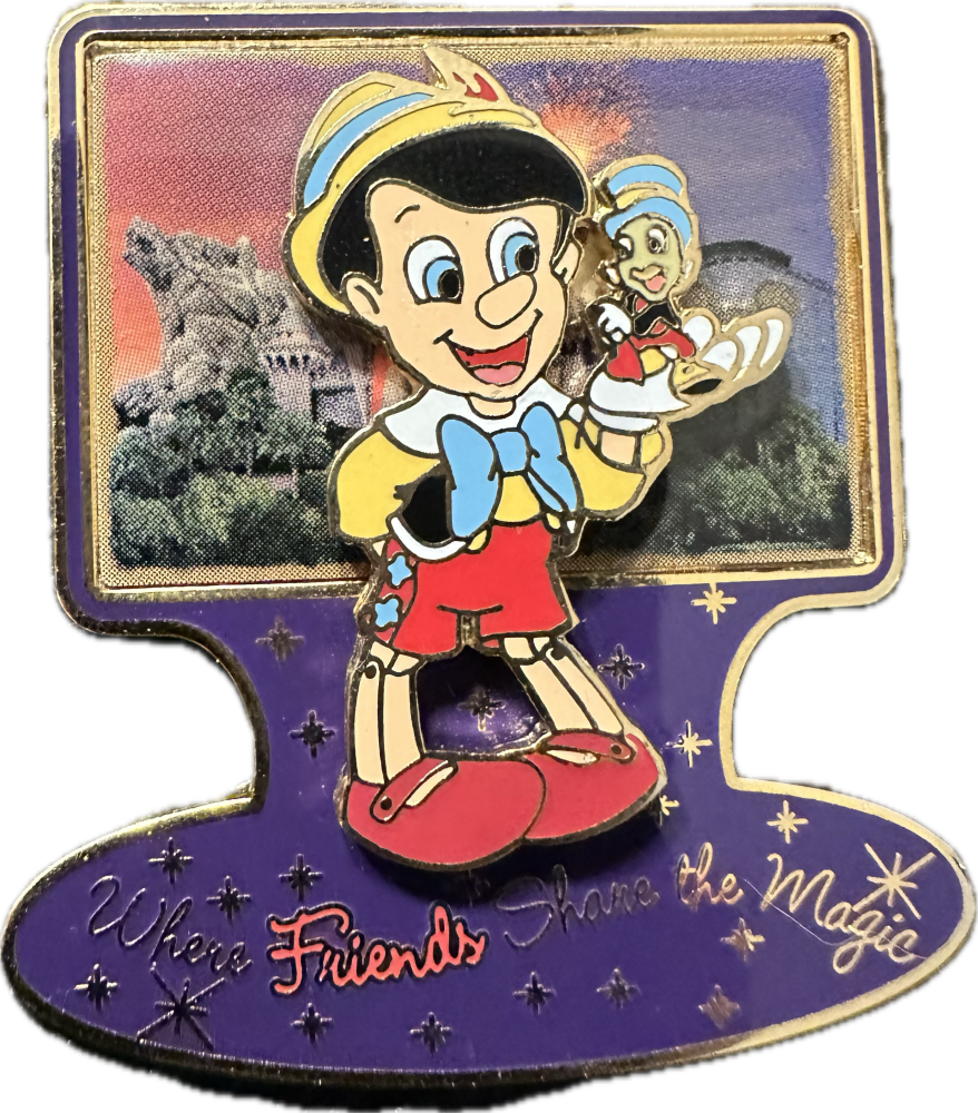 Where Friends Share the Magic - Pinocchio and Jiminy Cricket | PIN