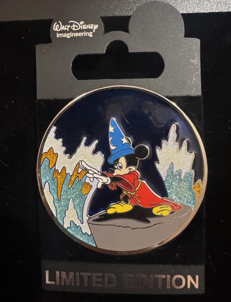 WDI Sorcerer Mickey Stained Glass - Sorcerer Mickey Mouse with