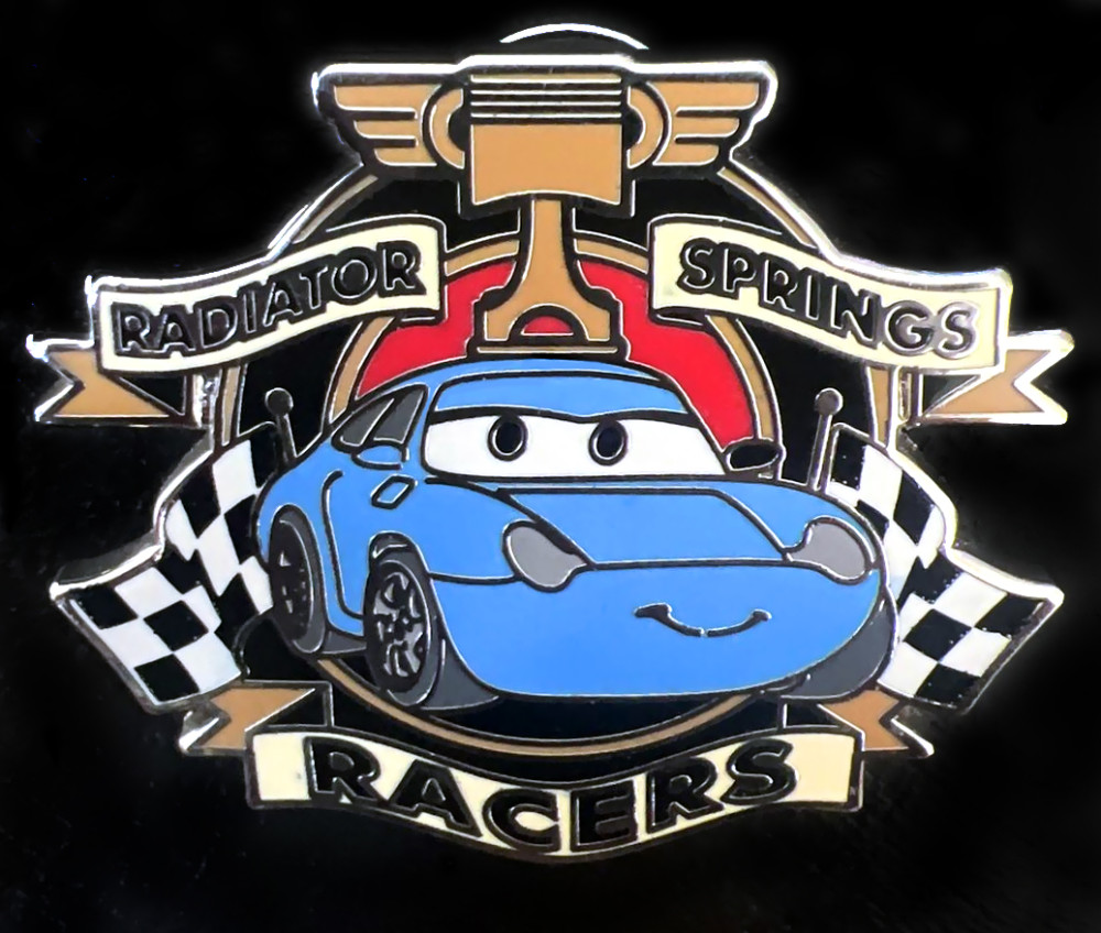 Yellow Pull Tab Radiator Springs Racers Radiator Springs Racers Mystery Collection Disney Trading Pin Series ...