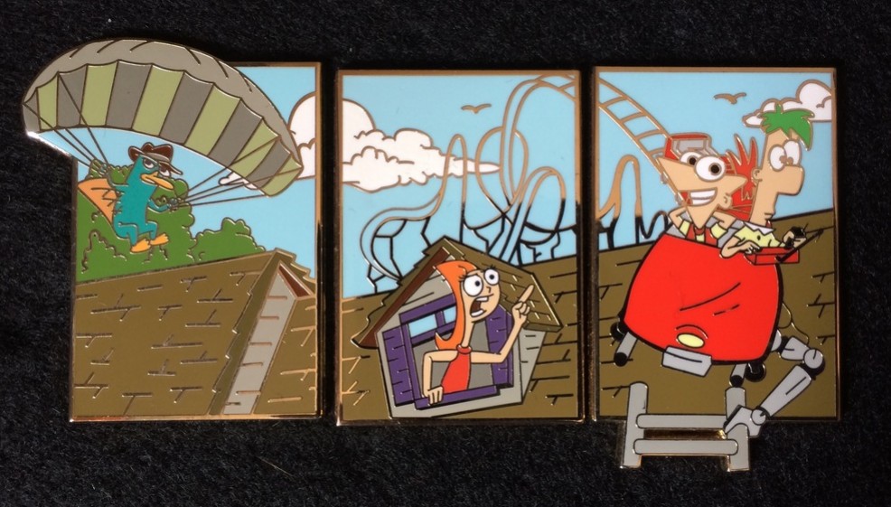 Phineas and Ferb 3 pin set