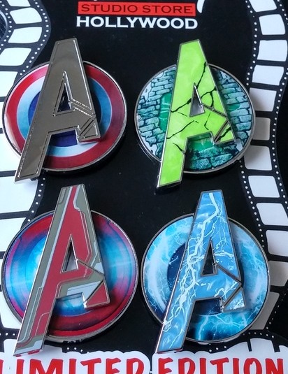 A Logo Set - Captain America, Hulk, Iron Man & Thor