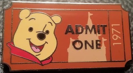 Admit One Ticket 1971 - Winnie the Pooh | PIN 26201