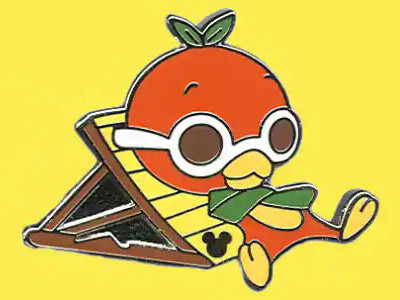 2011 Hidden Mickey - Orange Bird - Sunbathing | PIN 17161