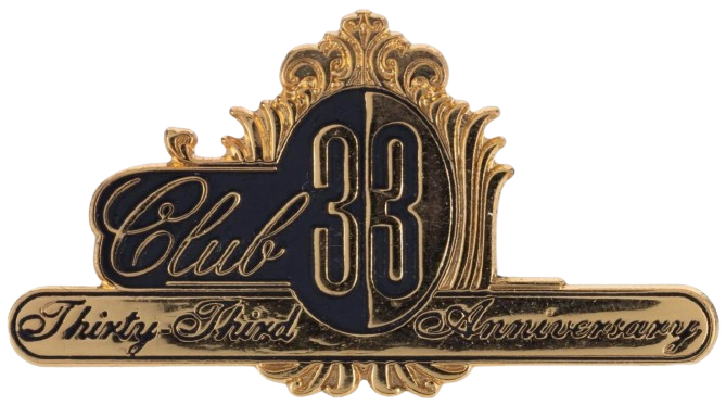 Club 33 - Thirty Third Anniversary Name Tag Logo | PIN 17692
