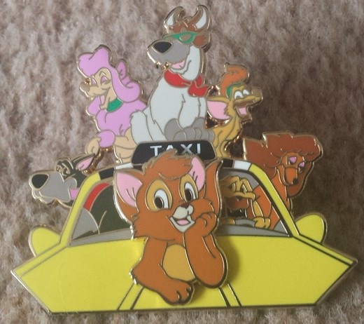 Oliver and Company - Oliver and Company on a yellow cab | PIN 6947