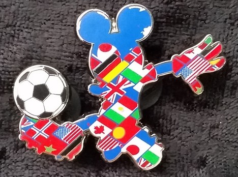 World Cup - Soccer Mickey - Multi-Country Flags | PIN 798