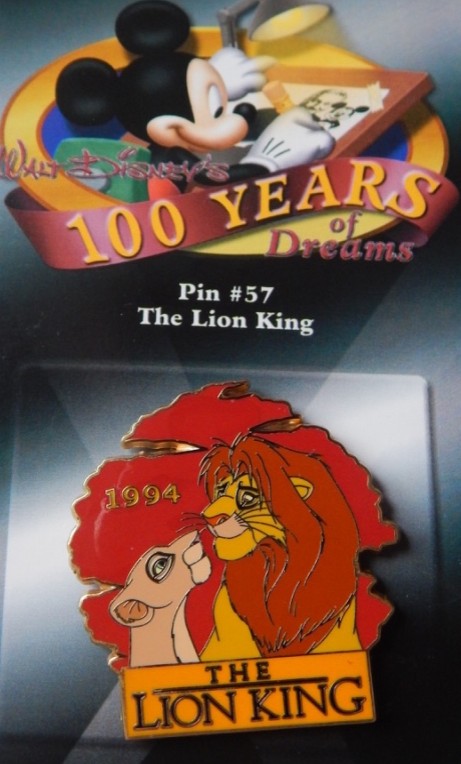 100 Years of Dreams - #57 The Lion King (1994) | PIN 22602
