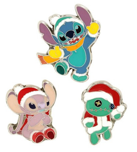 Stitch Christmas Pin Set