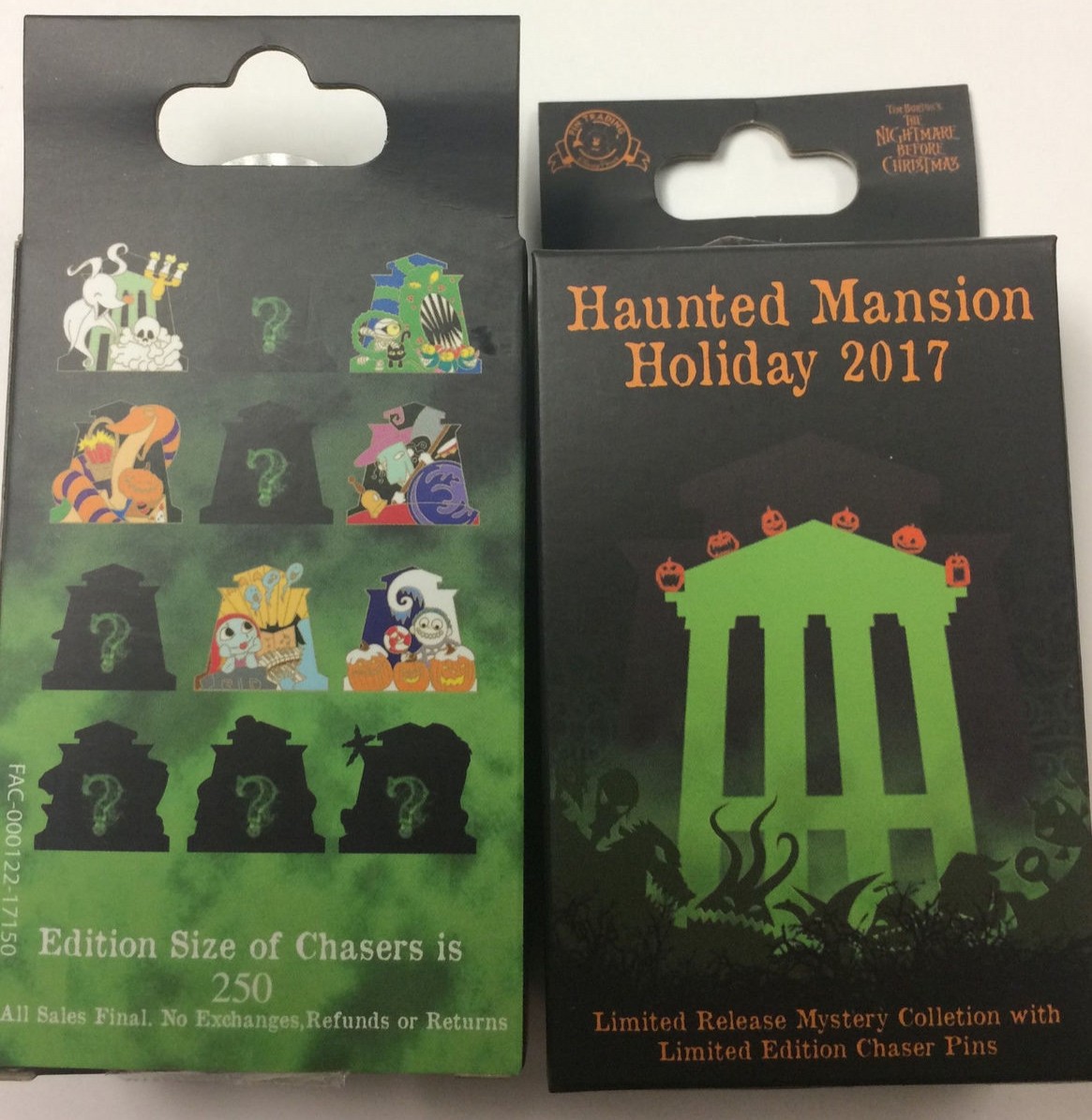 Haunted Mansion Holiday 2017 - Mystery Pin Collection