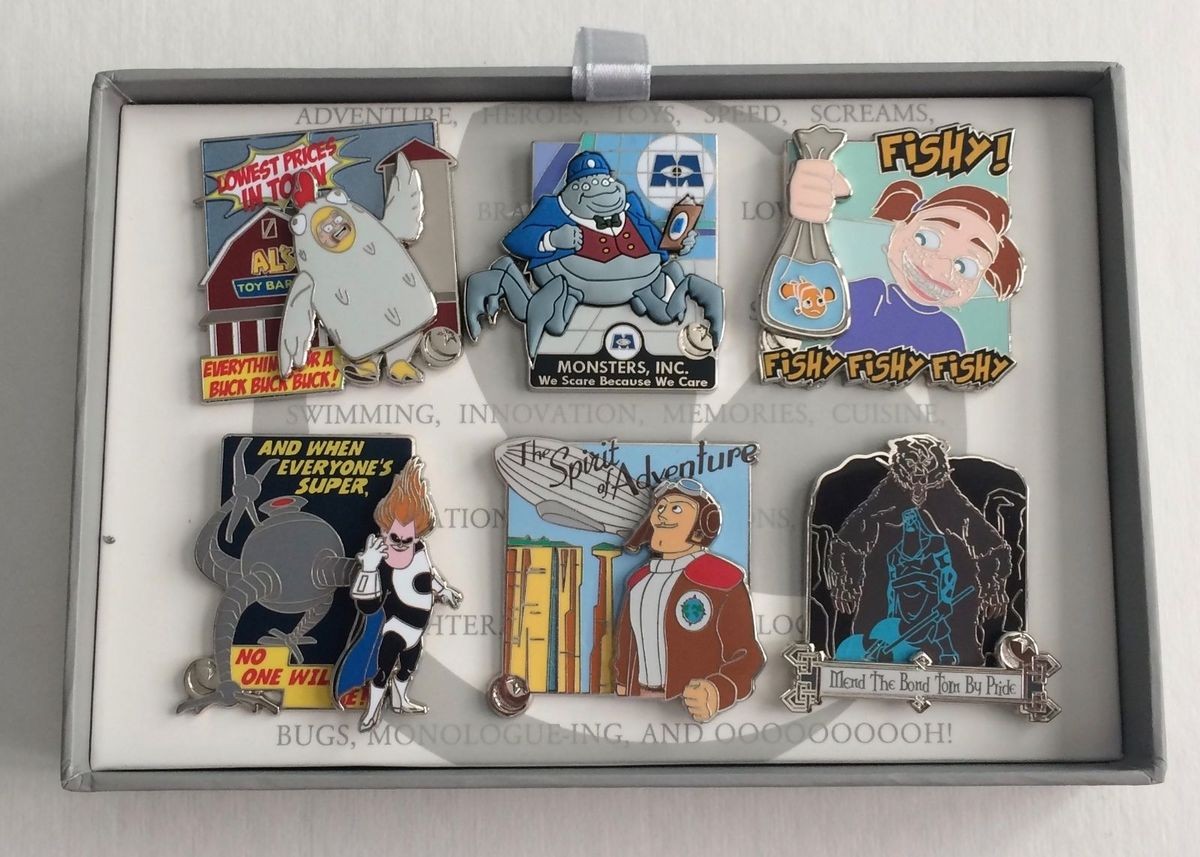 Pixar Villains 6-pin Box Set