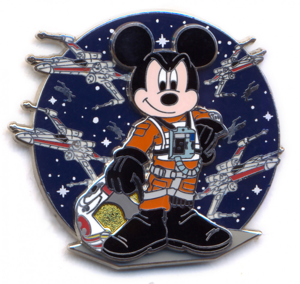 Disney Characters as Star Wars - Mickey Mouse as an X-Wing Pilot