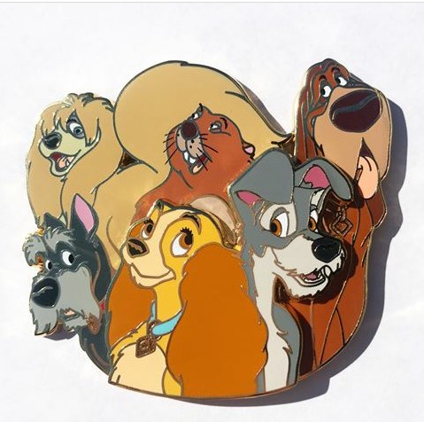 WDI Character Clusters - Lady and the Tramp | PIN 16094