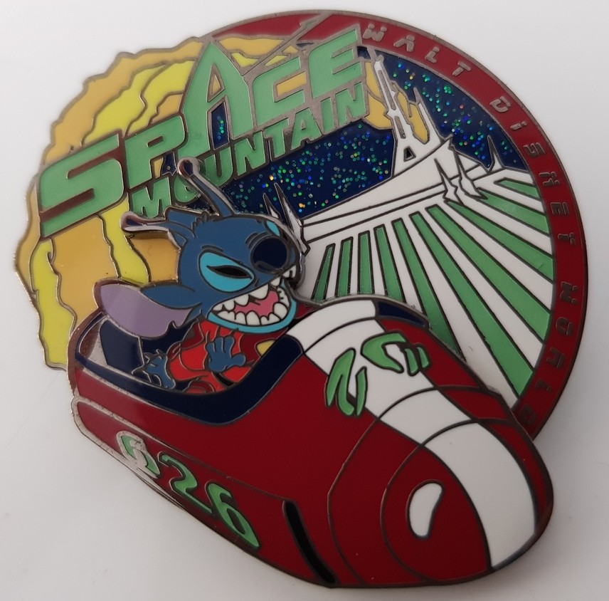 Space Mountain - WDW Space Mountain attraction Stitch | PIN