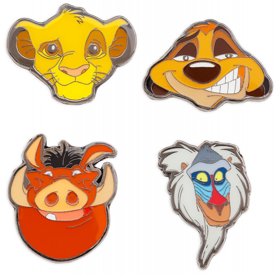Lion King Character Heads Booster Pin Set