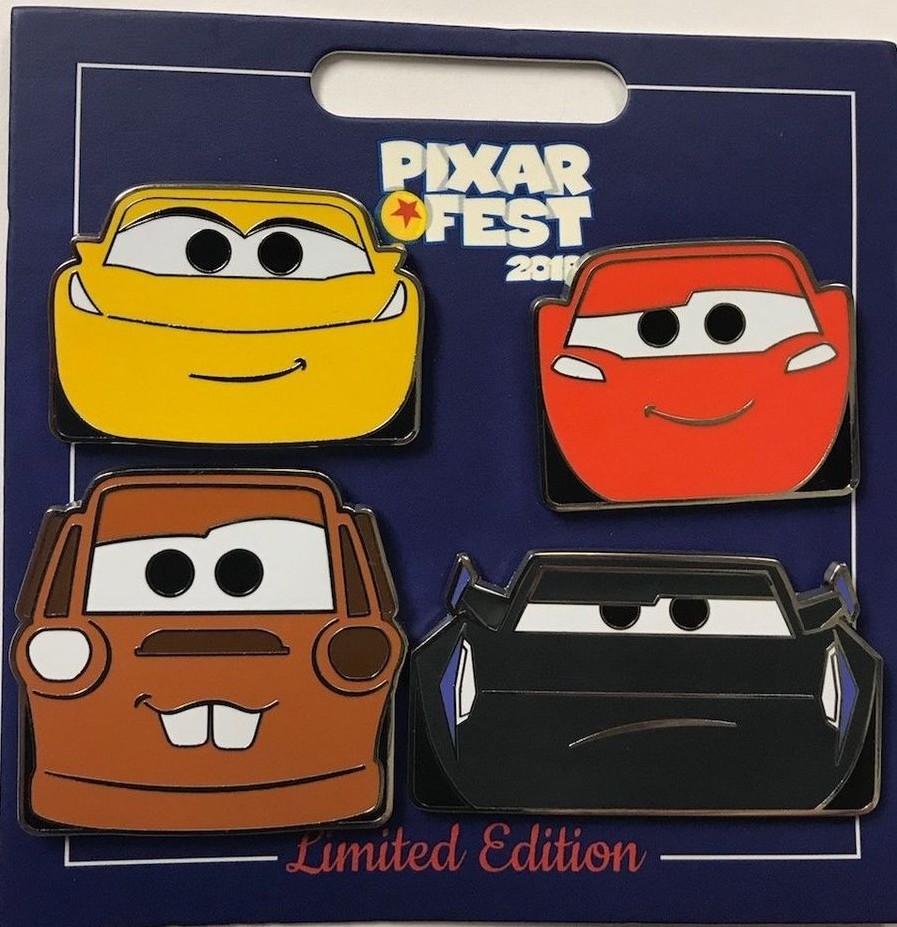 Cars Pixar Fest 4-Pin Set