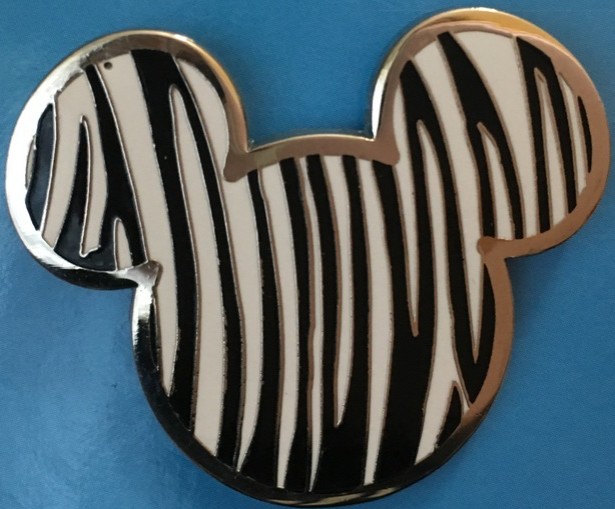 Animal Print Mickey Icons - Zebra Print | PIN 9790