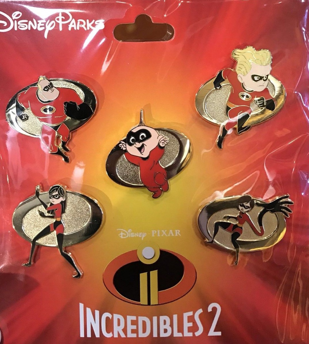 Incredibles 2 Booster 5 Pin Set