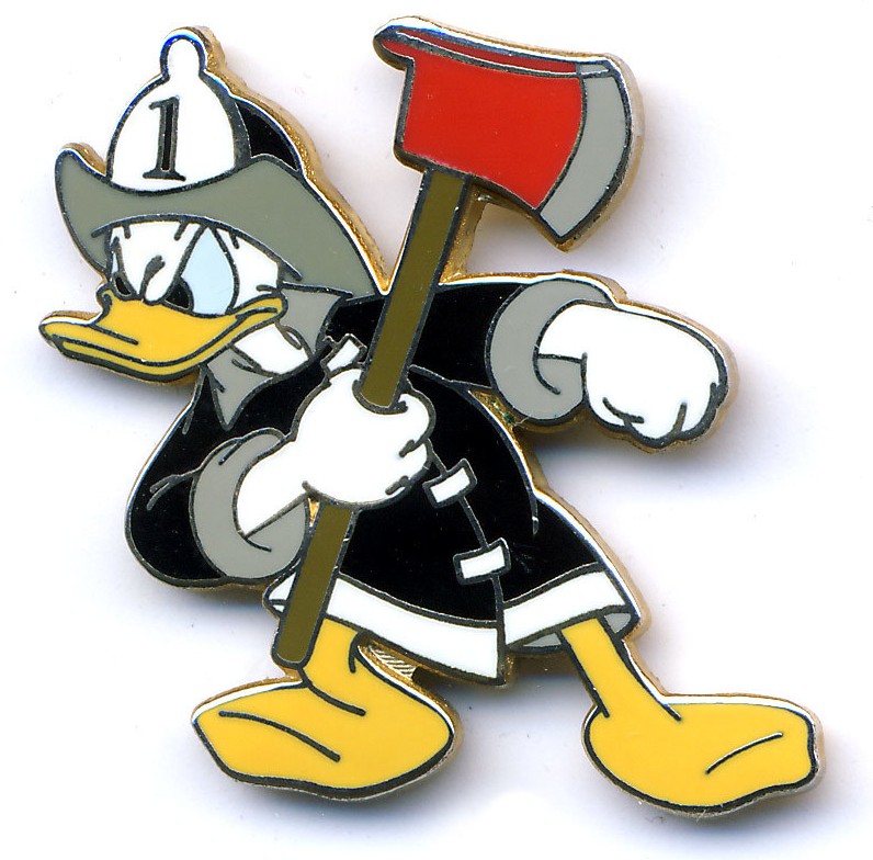 Disney Pin Trading ドナルド 消防士 ピンバッジ　ピンズ Rescue Series - Firefighter Donald | PIN 11649