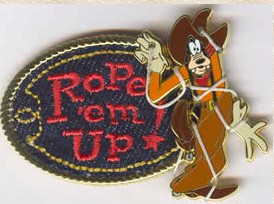 Goofy Rope Chip & Dale’s Wild Wild West Pin Adventure - Rope Em’ Up Goofy | PIN 15518