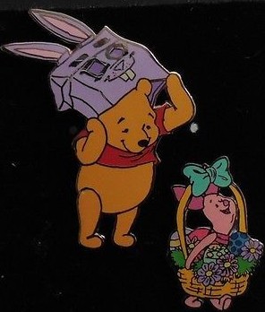 Winnie the Pooh and Piglet Easter Dress Up 2-Pin Set - Full Set