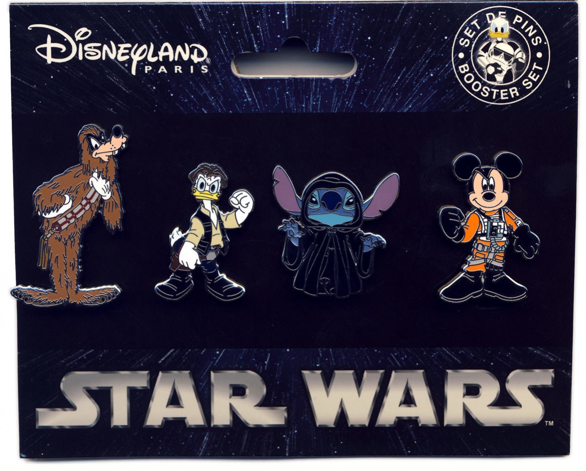 Disney Star Wars ピンバッジ 4種セット Star Wars Booster Pack 2012 - Star Wars 4 Pin Booster Set | PIN 19619