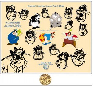 Pete Through Time Model Sheet Framed Set