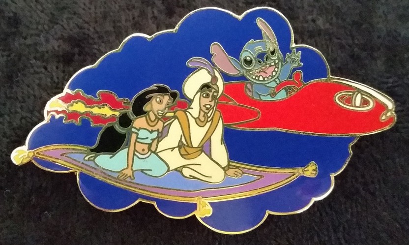 ♡*k様 Disney ビンバッジ　スティッチ　ズートピア　ミッキー　アラジン Lilo & Stitch - Stitch, Aladdin and Jasmine | PIN 1405