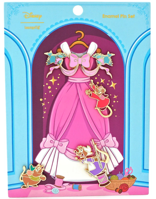Cinderella Loungefly Set 70th Anniversary - Jaq, Gus, Perla