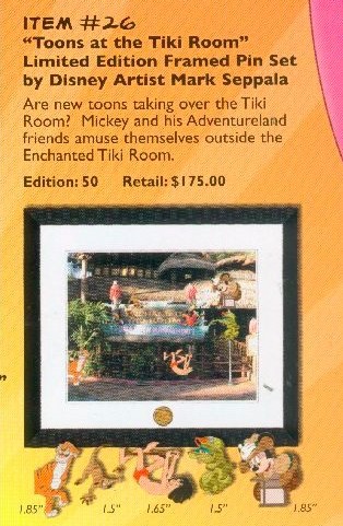 Toons at the Tiki Room Framed Set