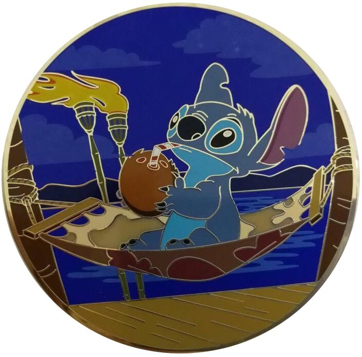 ACME - Golden Magic Series - Stitch Drinking in the Hammock | PIN