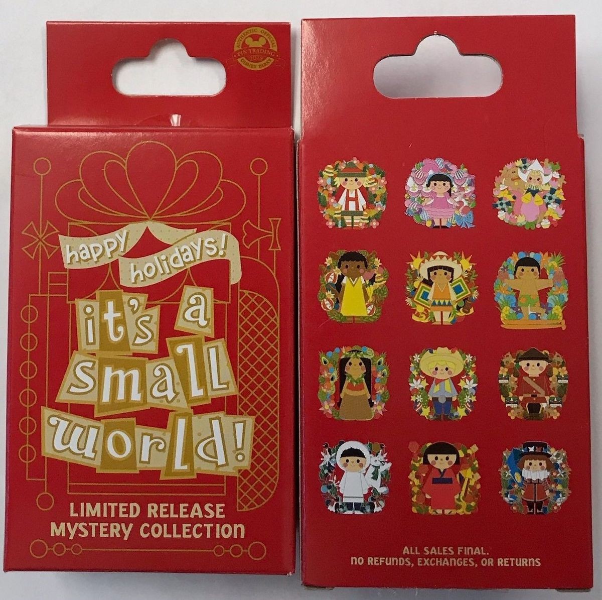 It's A Small World Holiday Mystery Pin Collection 2018