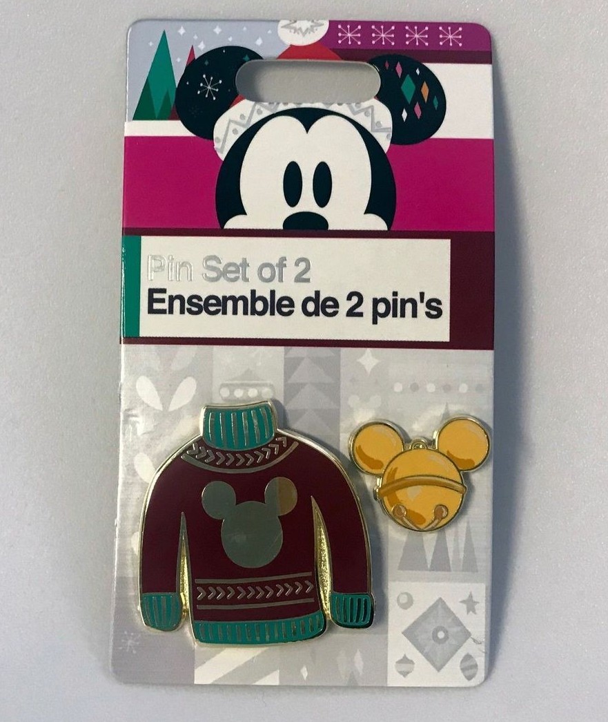 Red Holiday Sweater and Mickey Icon Set - Full Set